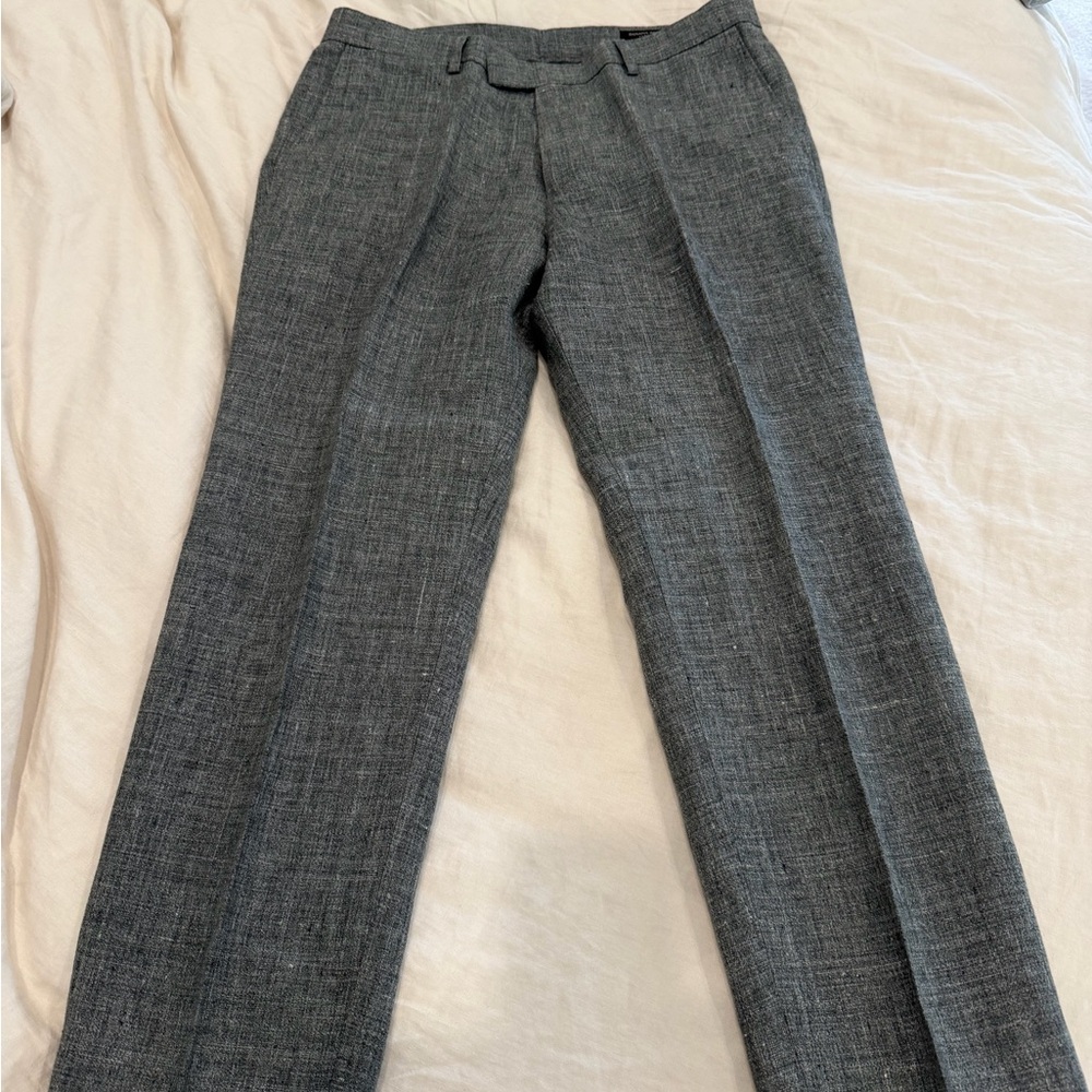 Banana Republic Linen Tapered Fit Pants 32  Waist, 28 Length